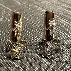 3 FOR $45 Index Finger Gold Fashion Ring/Nail Covers